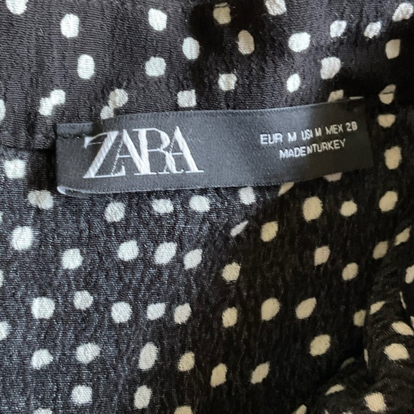 Zara Belted Skort Polka Dot with Ruffle Size M - Picture 3 of 3